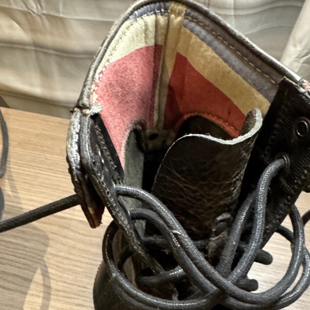 Dr. Martens Charcoal Leather Lace Up Boots - Picture 3 of 10